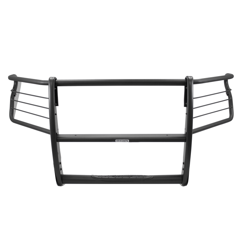 Chevrolet Silverado 1500 Grille Guard - Front - Go Rhino - 3100 Series StepGuard with Brush Guards - Textured Black - `19-`20